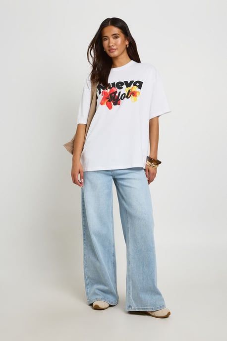 Nueva Yol Printed Slogan T-Shirt - Image 3