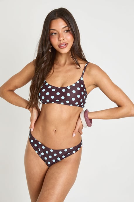 Polka Dot Essentials Brief Bikini Bottom - Image 3