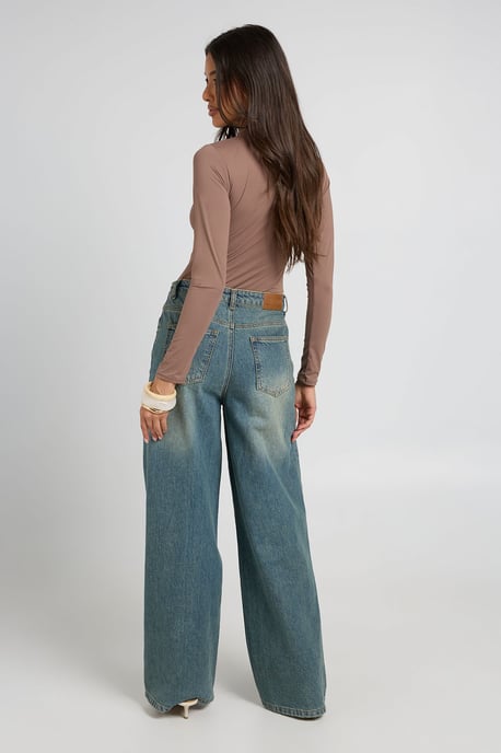 Second Skin Crew Neck Long Sleeve Bodysuit - Image 2