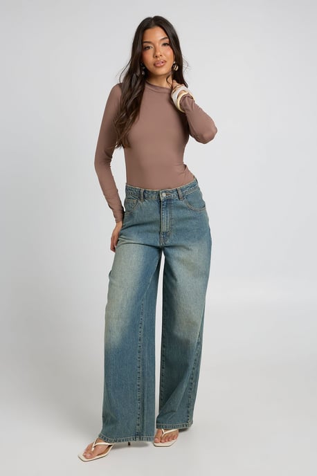 Second Skin Crew Neck Long Sleeve Bodysuit - Image 3