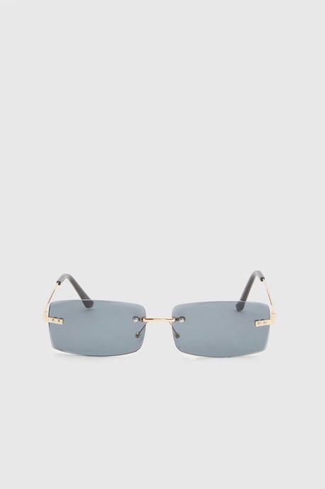Frameless Rectangular Sunglasses - Image 3