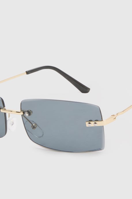 Frameless Rectangular Sunglasses - Image 4