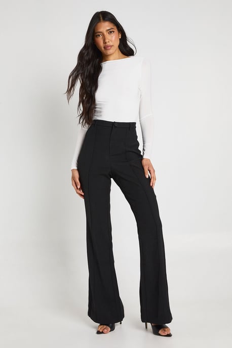 Tall Double Layer Slinky Long Sleeve Top - Image 3