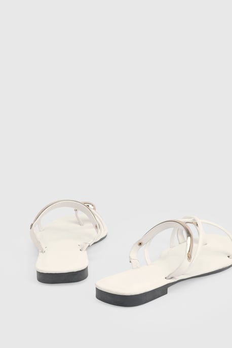 Gold Trim Strappy Sandals - Image 4
