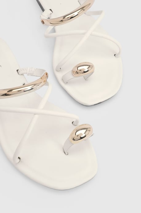 Gold Trim Strappy Sandals - Image 5
