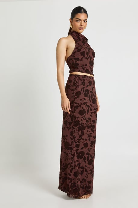 Floral Devoure Maxi Skirt - Image 3