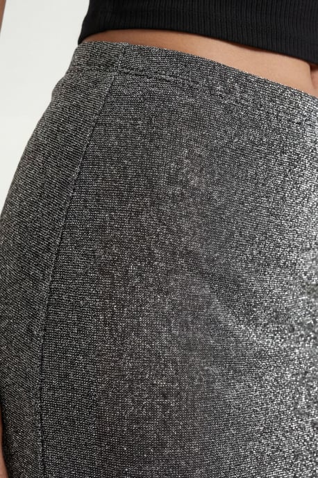 Metallic Knit Maxi Skirt - Image 4