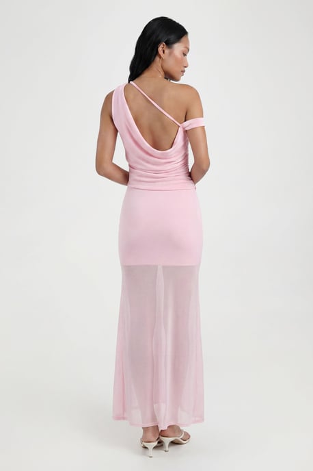 Textured Tie Detail Maxi Skirt - Image 3