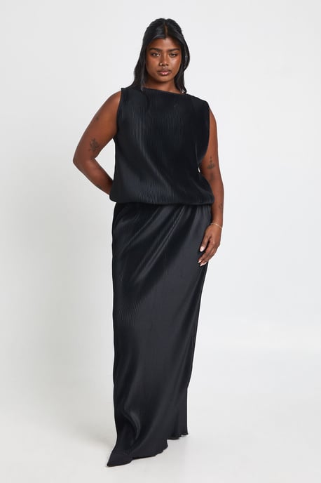 Plus Bubble Hem Top And Maxi Skirt Co Ord - Image 1