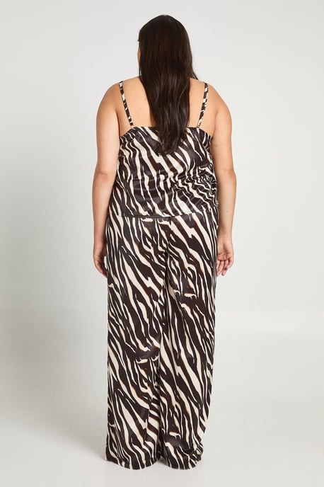 Plus Zebra Print Cami And Trouser Pyjama Set - Image 2