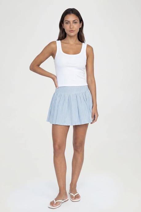 Tall Stripe Flippy Mini Skirt - Image 1