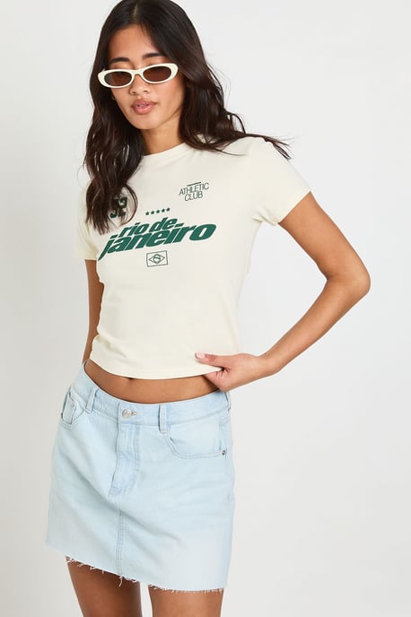 Denim Mini Skirt - Image 1