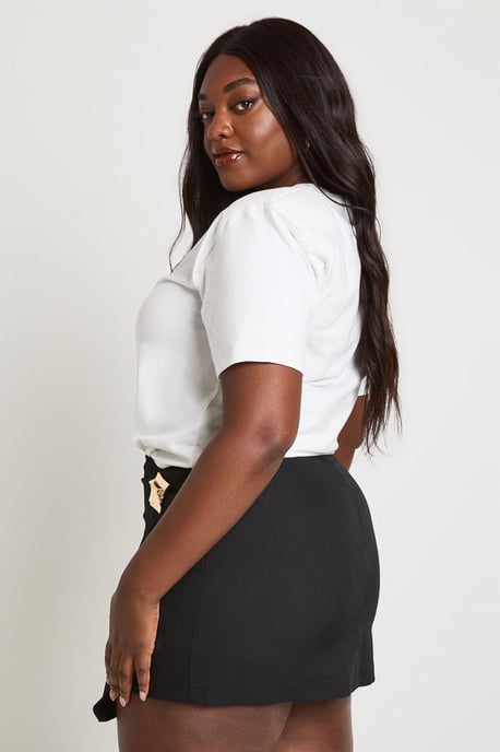 Plus Gold Trim Skort - Image 2