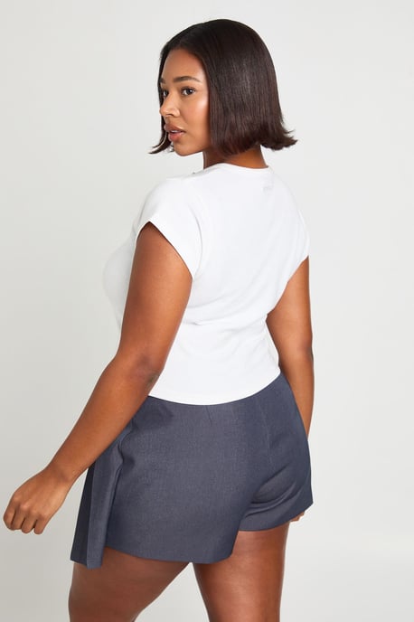 Plus Pleat Front Skort - Image 2