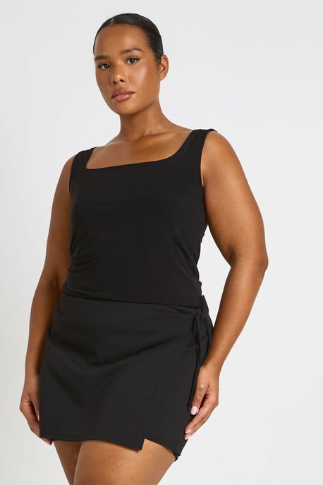 Plus Wrap Detail Skort - Image 1