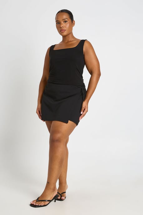 Plus Wrap Detail Skort - Image 3