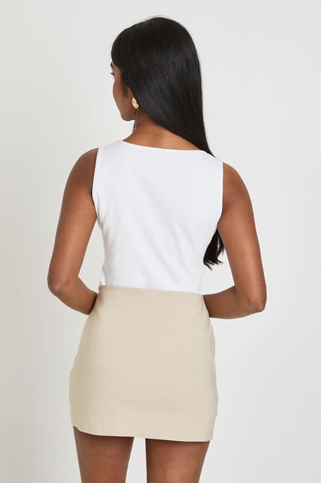 Split Front Mini Skort - Image 2