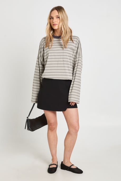 Petite Bengaline Wrap Skort - Image 3