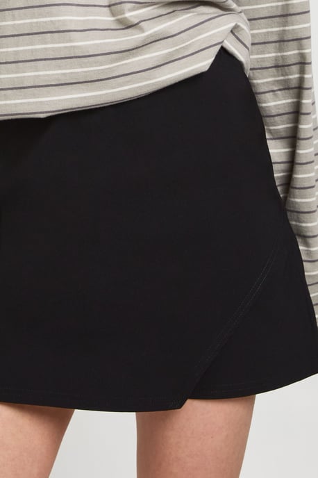 Petite Bengaline Wrap Skort - Image 4