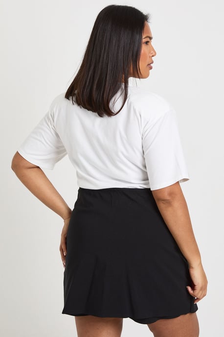 Plus Trim Detail Bengaline Skort - Image 2
