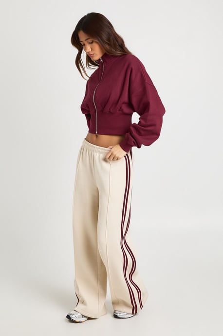 Funnel Neck Cinched Waist Zip Through - Image 3