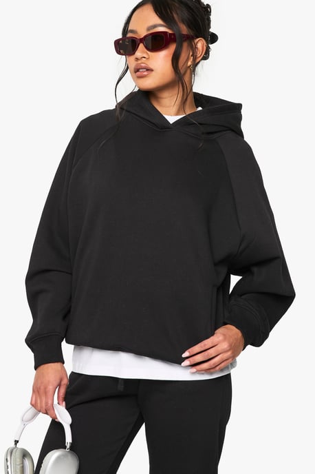 Petite Raglan Seam Oversized Hoodie - Image 3