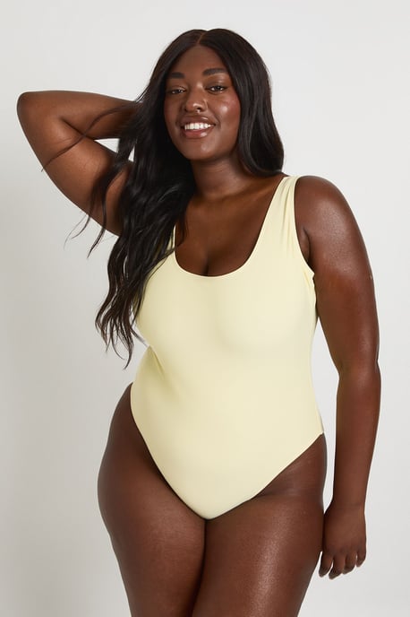 Plus Essentials Scoop Neck Swimsuit - Image 1