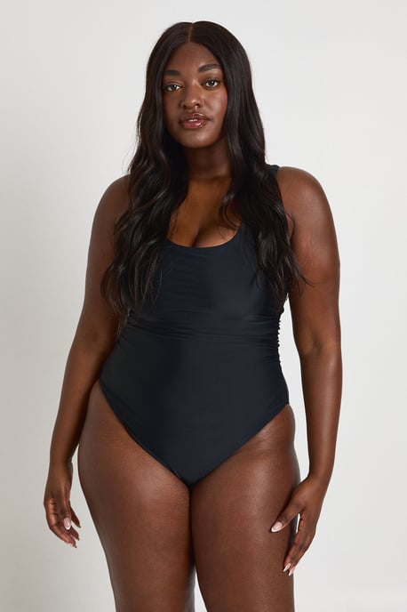 Plus Tummy Control Scoop Swimsuit - Image 3