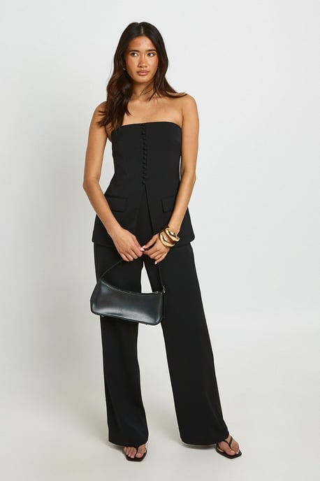 Tailored Bandeau Wide Leg Jumpsuit - Image 3