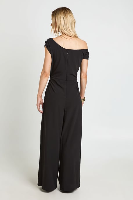 Petite Asymmetric Wide Leg Jumpsuit - Image 2