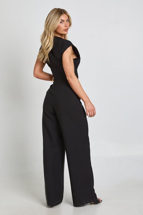 Ruched Waist Wide Leg Jumpsuit - Image 2
