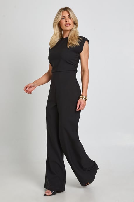 Ruched Waist Wide Leg Jumpsuit - Image 3