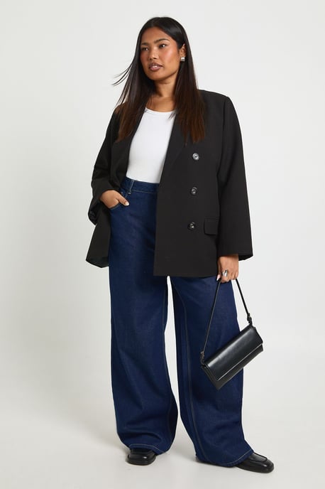 Plus High Waist Wide Leg Jean - Image 3