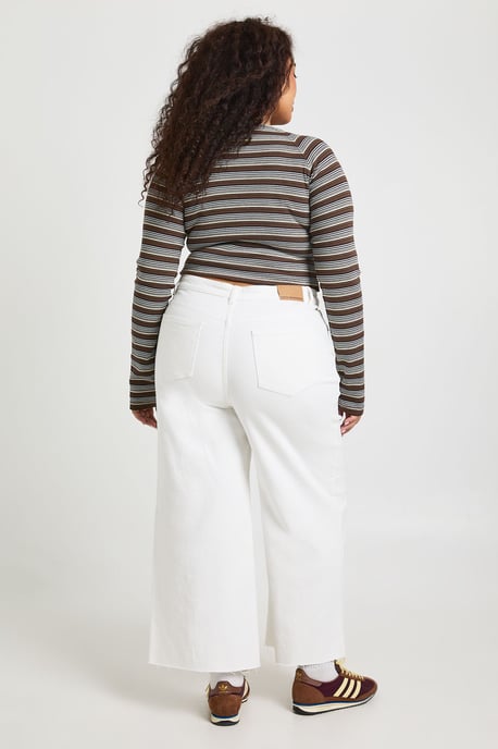 The Plus High Waist Cropped Wide Leg Jean - Image 2