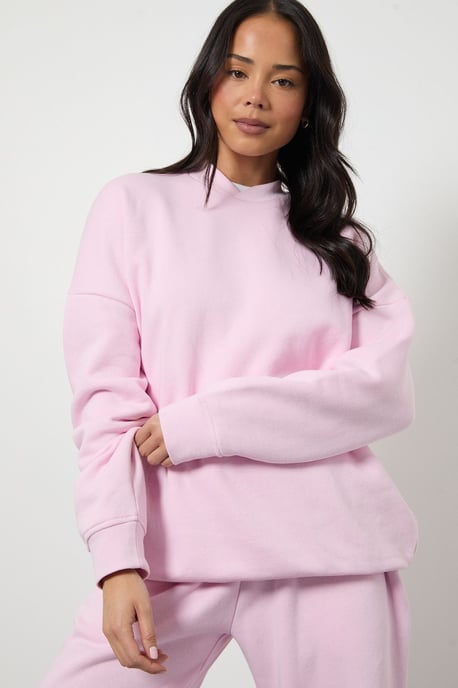 Neck Detail Sweatshirt Wide Leg Tracksuit - Image 4