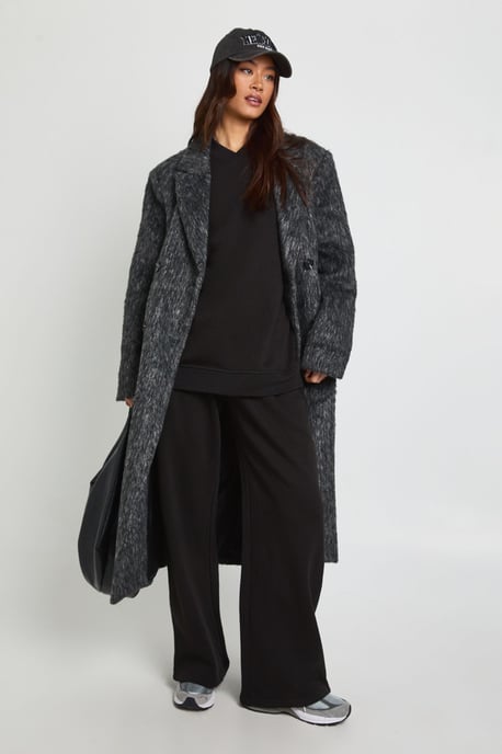Tall Neck Detail Sweatshirt Wide Leg Tracksuit Tracksuit - Image 3
