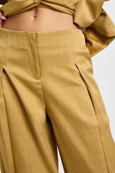 Pleat Front Wide Leg Trousers - Image 4