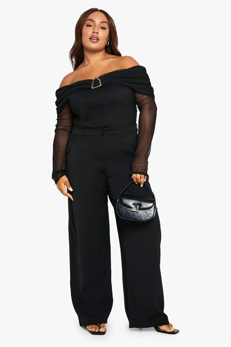 Plus Tailored Wide Leg Trouser - Image 1