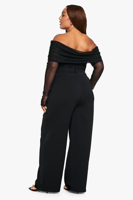Plus Tailored Wide Leg Trouser - Image 2
