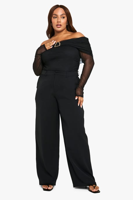 Plus Tailored Wide Leg Trouser - Image 3