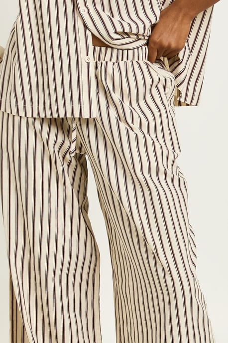 Stripe Wide Leg Trouser - Image 4