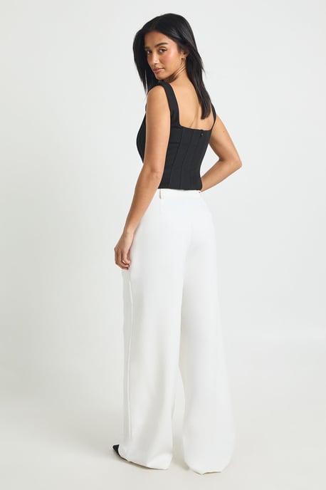 Petite Tailored Wide Leg Trouser - Image 2