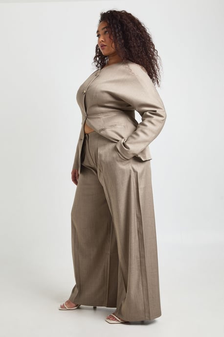 Plus Tailored Wide Leg Trouser - Image 3