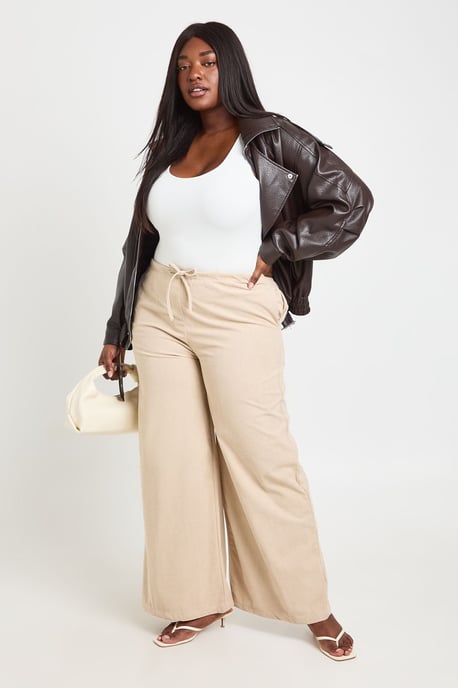 Plus Cord Wide Leg Trouser - Image 1
