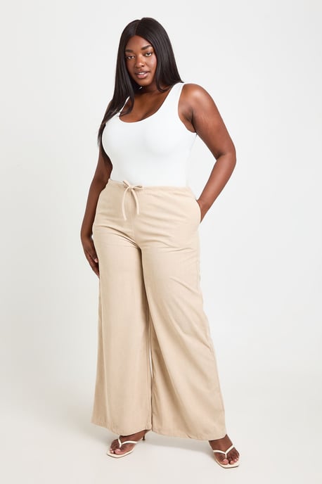 Plus Cord Wide Leg Trouser - Image 3