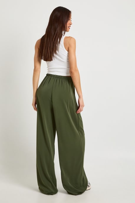 Tall Woven Wide Leg Trousers - Image 2