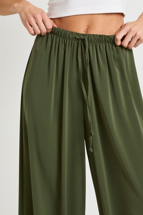 Tall Woven Wide Leg Trousers - Image 4