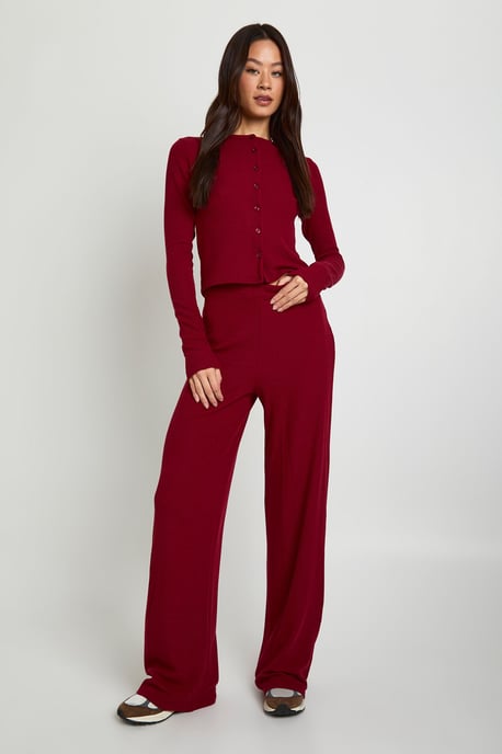 Tall Crinkle Cardigan & Wide Leg Trouser Set - Image 3