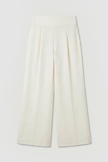 Satin Back Crepe Tailored Wide Leg Trouser - Image 4