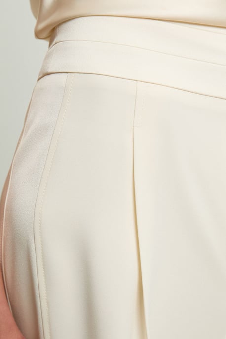 Satin Back Crepe Tailored Wide Leg Trouser - Image 5